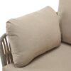 Modern Iron Lounge Chair Set With Rope Weave And Plush Cushions For Indoor Outdoor Relaxation - Beige / Gray - Image 12