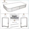 Mirrored Makeup Vanity Table With Stainless Steel Base, Mirrored Console Dressing Table With 2 Drawers, Versatile Desk For Bedroom And Office - Silver - Image 6