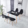 Table, Dining Table, Office Table, Coffee Table - Matte Black - Image 5