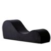 Solace - Chaise Lounge Chair Relaxation, Ergonomic Design With Soft Yet Firm High Density Foam Core, Removable Machinewashable Cover - Black - Image 2