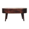 Wooden Wave Coffee Table - Walnut - Image 5