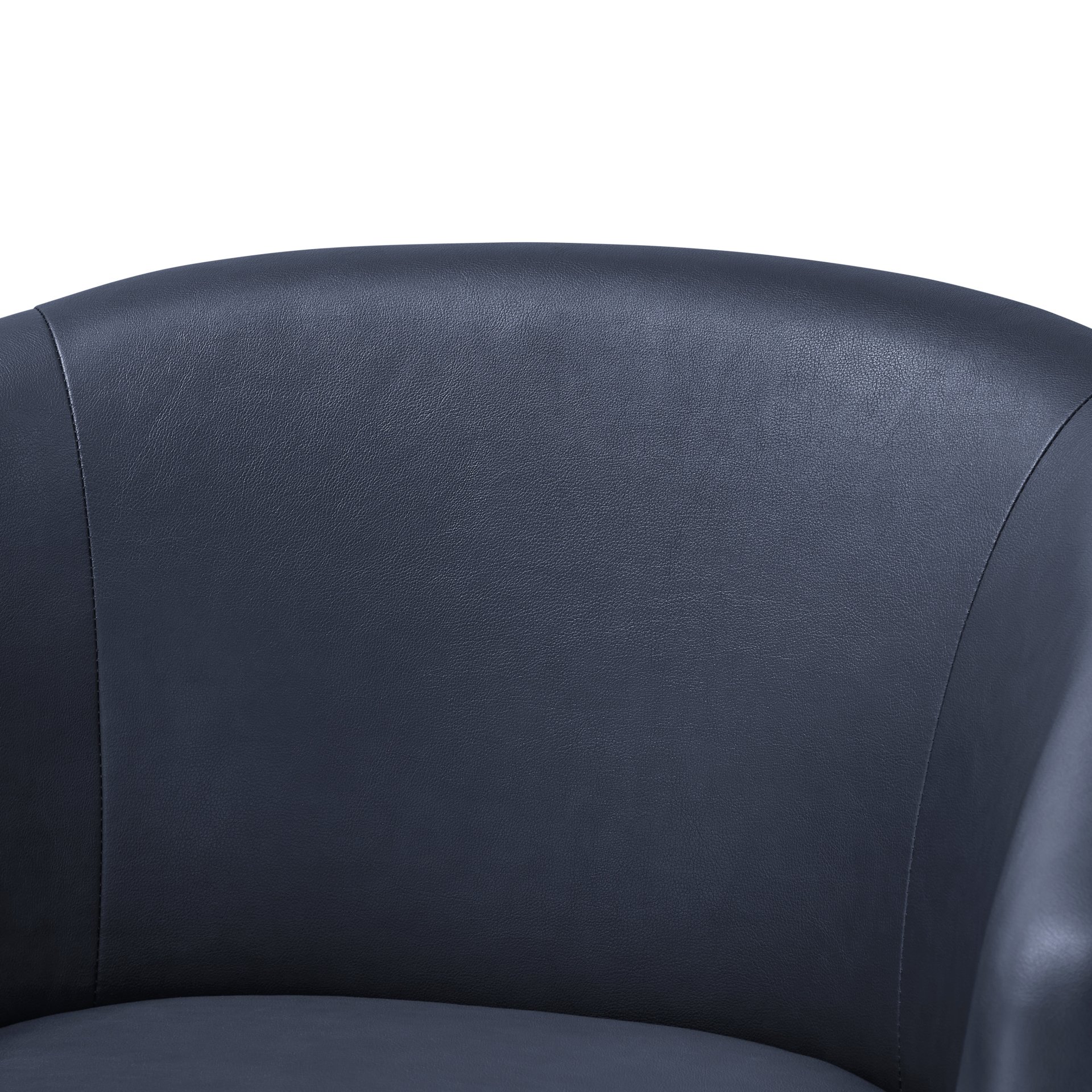 Ardena - Modern Swivel Barrel Chair - Blue - Image 5