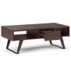 Lowry - Coffee Table - Distressed Charcoal Brown - Image 2