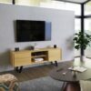 Lowry - TV Media Stand - Oak - Image 10