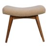 Boucle Curved Bench - Cream - Image 2