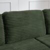 Modern Minimalist L Shape Modular Sectional Sofa Bed Corduroy Space Efficient Design - Green - Image 10