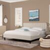 Aspen - King Vertical Tufted Headboard Platform Bed Set - Light Beige - Image 14