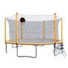 16Ft Trampoline With Basketball Hoop Pump And Ladder (Inner Safety Enclosure) With Soccer Goal - Orange - Image 12