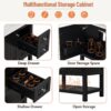 Transitional Style Bathroom Vanity Cabinet Combo With Ceramic Sink, Soft Close Door - Black - Image 6