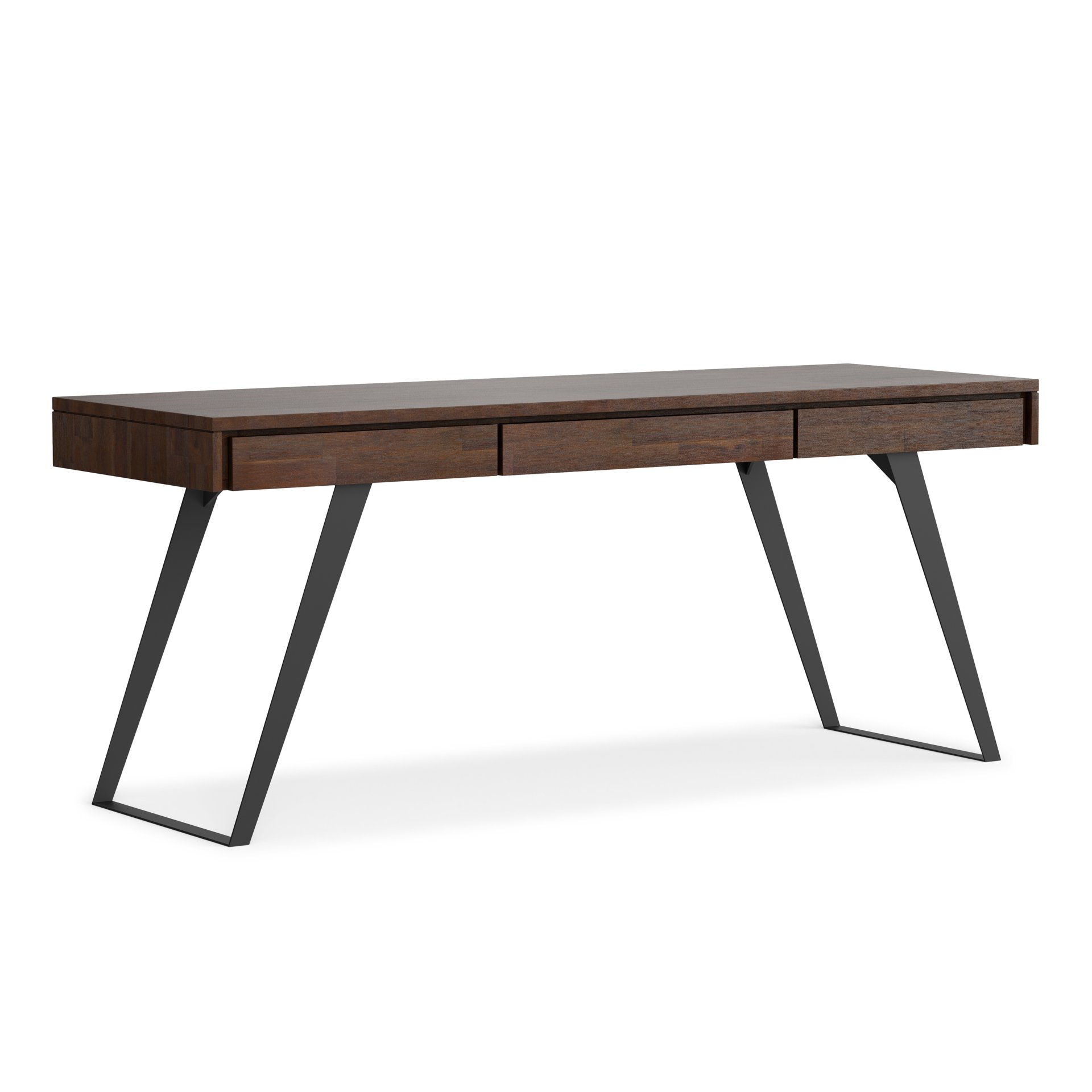 Lowry - Large Desk - Distressed Charcoal Brown - Image 6