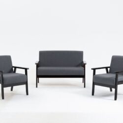 Bahamas - Loveseat And 2 Chair Living Room (Set of 3) - Espresso