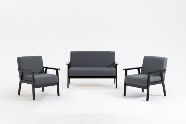 Bahamas - Loveseat And 2 Chair Living Room (Set of 3) - Espresso
