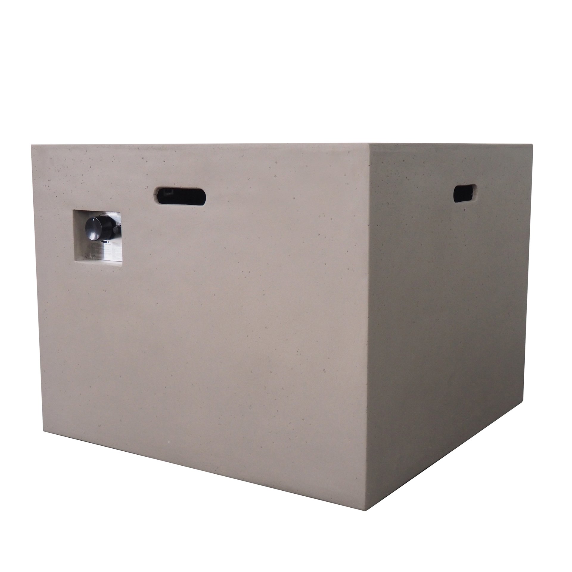 Aidan - Square Fire Pit 40, 000 Btu Magnesium Oxide - Light Gray - Image 9