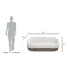 Willow - Upholstered Patio Deep Seating Sofa Axroma Olefin - Wheat Beige - Image 8