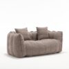Soft Beanbag Chair With High Resilience Foam Core For Two People - Brown - Image 22