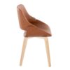 Fabrico - Mid-Century Modern Dining Chair (Set of 2) - Natural / Camel - Image 3
