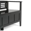 Adams - Entryway Storage Bench - Black - Image 6