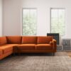 Amber - Corner Sectional Sofa - Orange - Image 15