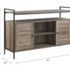 Baina - Rustic TV Stand - Oak - Image 7