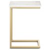 Skyler - C Side Table With Marble Top - Marble Top / Gold - Image 2