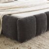 Modern Queen Size Platform Bed Frame With Thick Upholstered With Headboard - Dark Gray - Image 7