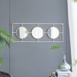 Frame With Mirror - Gold / White