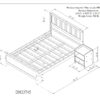 Full Bed With Headboard And Footboard For Kids, Teens, Adults, With A Nightstand - Gray - Image 7