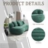 High Back Bean Bag Sofa Lounger For Adults And Kids, Indoor & Outdoor, Durable - Emerald - Image 4