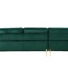 Shannon - Velvet Sectional Sofa With Chaise - Green - Image 5