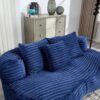 Bean Bag Sofa Lazy Sofa Durable Comfort Lounger High Back Chair For Adults And Kids, Indoor & Outdoor - Navy - Image 15
