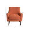Accent Chair Upholstered With Legs - Burnt Orange - Image 3