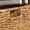 Coastal Coffee Table With Lower Shelf And Faux Rattan Baskets - Espresso - Image 4