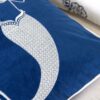 Liz Mermaid Pillow Cover With Matching Back And Hidden Zipper - Indigo - Image 7
