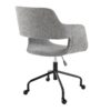 Margarite - Contemporary Adjustable Office Chair - Black / Gray - Image 3