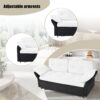 Modern Convertible Sleeper Sofa Bed With Pull Out Queen Design, Side Storage & Thick Cushions Chenille Loveseat For Living Room Or Bedroom 3 In 1 Function - - White - Image 10