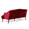Comfy 3 Seat Sofa With Wooden Legs, For Living Room And Study - Wine Red - Image 8