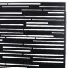 Outdoor & Indoor Privacy Screen Freestanding Decorative Panel Steel - Black - Image 7