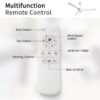 Ceiling Fan Without Light, 3 Abs Blades Farmhouse Ceiling Fan With Remote Control 6-Speed Reversible Dc Motor For Living Room, Bedroom, Kitchen - White - Image 8