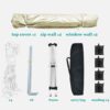10'X10' Folding Canopy With 4 Removable Sidewalls Outdoor Event Shelter UPF 50+ Gazebo Portable Tents For Parties Beach Camping Wedding Ez Pop Up Canopy 4 Pieces Weight Bag + Carry Bag - Beige - Image 8