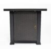 28" Square Fire Pit Table - Brown - Image 6
