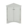 Triangle Bathroom Storage Cabinet With Adjustable Shelves, Freestanding Floor Cabinet For Home Kitchen - Gray - Image 16