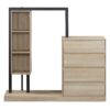 Wardrobe With 4 Drawers And 3 Shelves - Natural - Image 15
