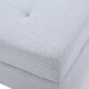 Contemporary Ottoman Footstool With Tufted Upholstery - Light Gray - Image 11