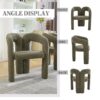 Contemporary Designed Velvet Upholstered Accent / Dining Chair - Olive - Image 7