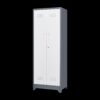 Metal Storage Cabinets, Cleaning Tool Cabinet With Locking Door, Tall Broom Tool Organizer And Storage, Large Storage Cabinet For Kitchen - Gray / White - Image 21