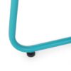 Outdoor Steel Side Table With X Shape Bottom Crossing Legs - Teal - Image 9