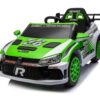 12V4A 20W*2 One Button Start, Forward And Backward, High And Low Speed, Music, Front Light, Power Display, Two Doors Can Open, 2.4G R / C, Seat Belt Four Wheel Absorber Kids Ride On Car - Green - Image 3