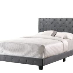 Full Bed With Storage Transitional - Gray