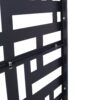 Outdoor / Indoor Privacy Screen Metal Privacy Screen, Freestanding Decorative Privacy Screen For Deck Balcony - Black - Image 10
