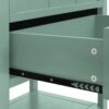 2 Drawer Side Table, American Style, End Table, Suitable For Bedroom, Living Room, Study - Light Green - Image 15